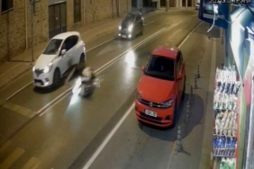 Muratlı’da motosiklet kazası kameraya yansıdı