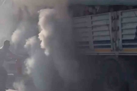 Tekirdağ tır alevlere teslim olmadan söndürüldü