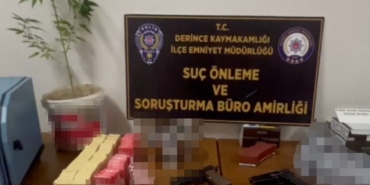 Kaçak tütüncüye operasyon: Silahlar ele geçirildi