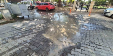 Su stresine rağmen tonlarca su sokaklara akıyor