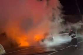 Otomobil küle döndü