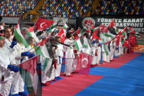 Gazze için karate turnuvası düzenlendi