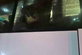 Kocaelispor taraftarlarına deplasmanda taşlı saldırı