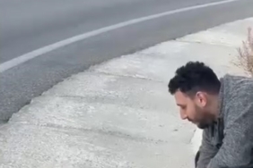 Uludağ yolunda sıra dışı karşılaşma