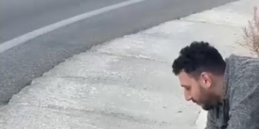 Uludağ yolunda sıra dışı karşılaşma