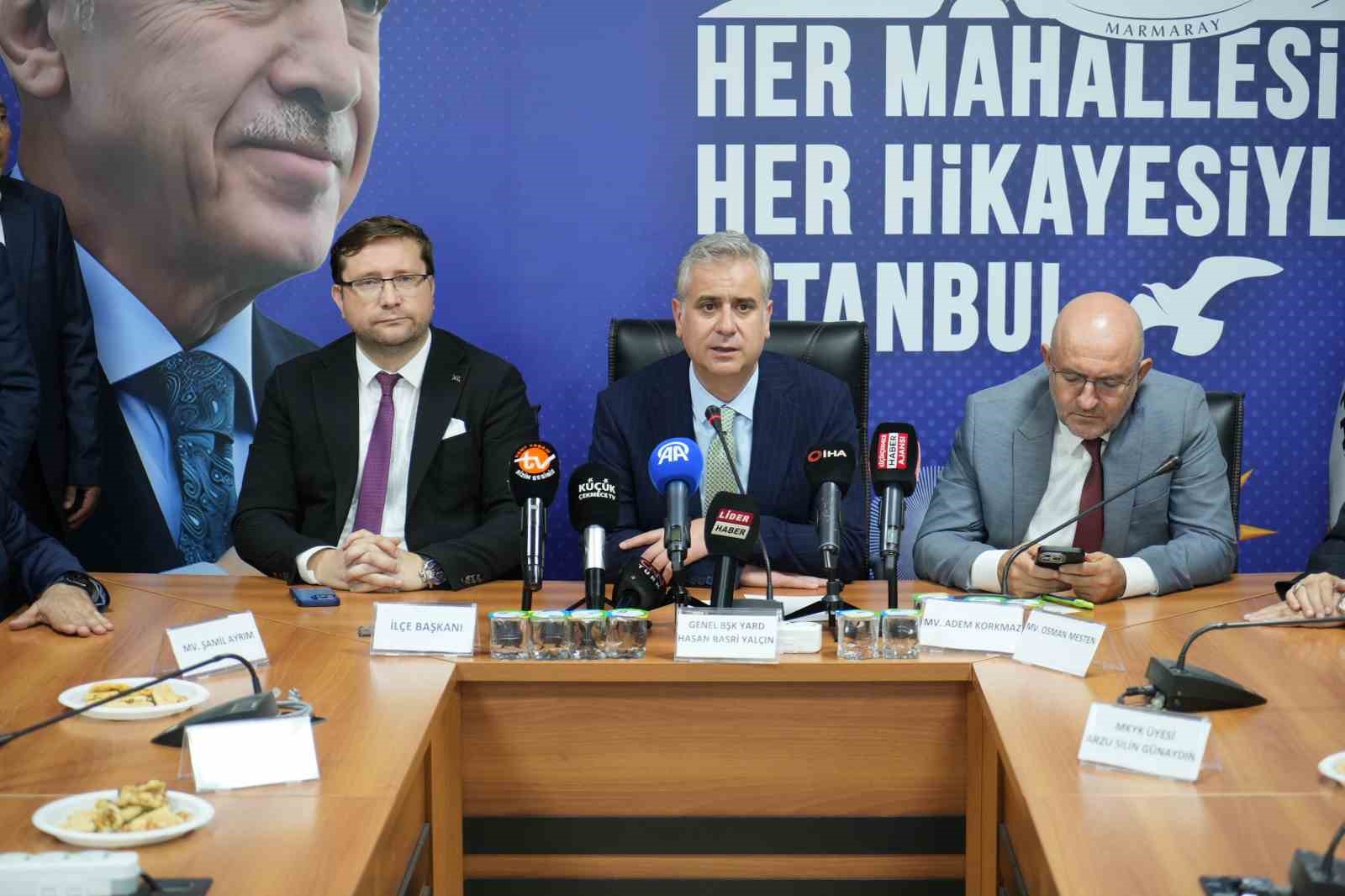 AK Parti Genel Başkan Yardımcısı Yalçın: "CHP milletin derdiyle dertlenme kapasitesini yitirmiş bir partidir"