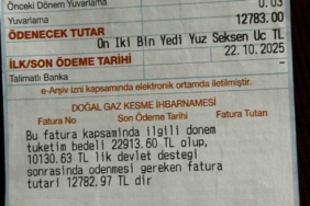 Kapaklı’da iki kişilik aileye 22 bin liralık doğal gaz şoku