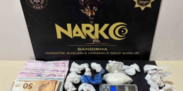 Bandırma’da düzenlenen narkotik operasyonunda zehir tacirlerine darbe