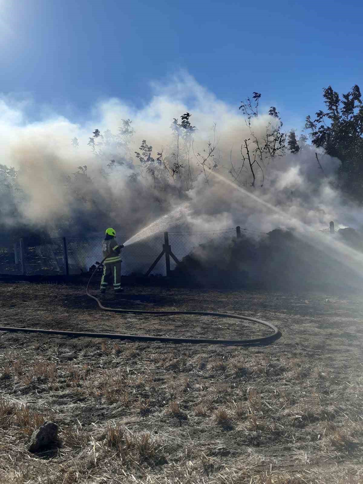 Gönen’de çıkan yangın kısa sürede kontrol altına alındı