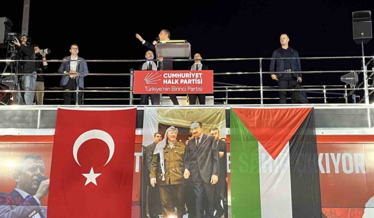 CHP’den Eyüpsultan’da Filistin’e destek mitingi