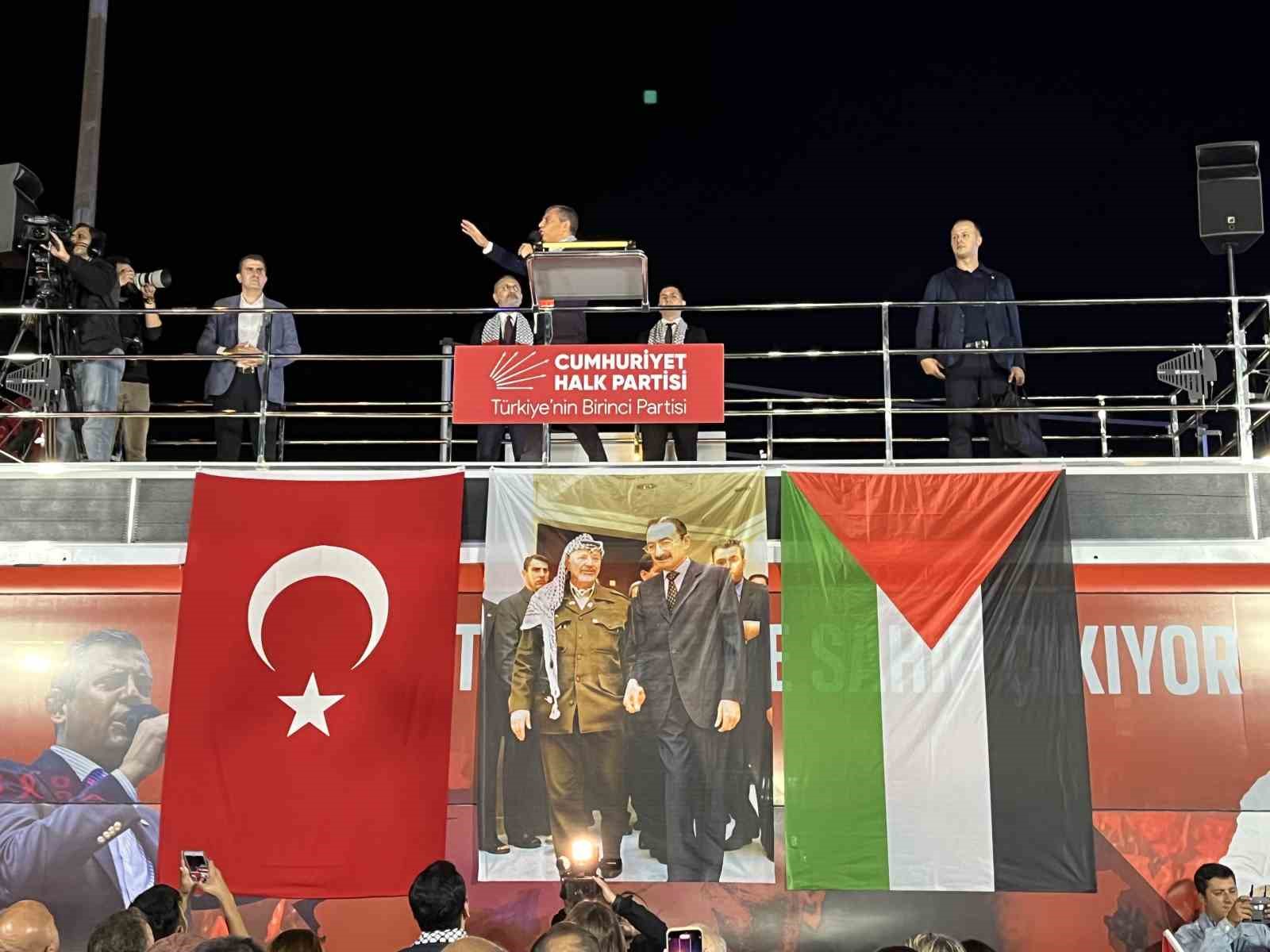 CHP’den Eyüpsultan’da Filistin’e destek mitingi