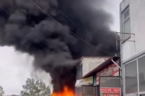Tekirdağ’da sanayi sitesinde korkutan yangın