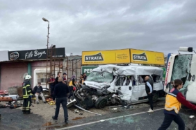 Tekirdağ’da işçi servisi ile kamyon çarpıştı: Çok sayıda yaralı