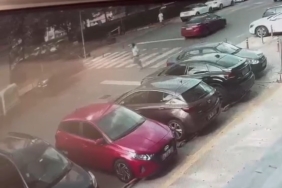 Pompalı pompalı tüfekle eşini vuran şahıs kamerada