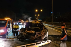 Hızlı sürücü başka otomobile arkadan çarptı, olay yerinden kaçtı: 1 yaralı