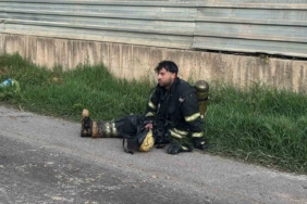 Alevlerin karşısında bir anlık mola: İtfaiye erlerinin yangınla imtihanı