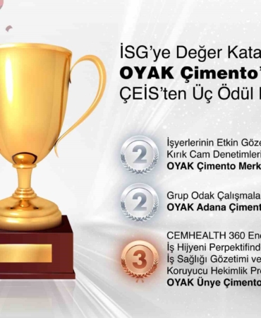 OYAK Çimento’ya ÇEİS’ten üç ödül birden