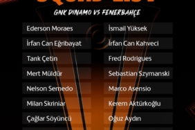 Fenerbahçe’nin Dinamo Zagreb maçı kamp kadrosu belli oldu