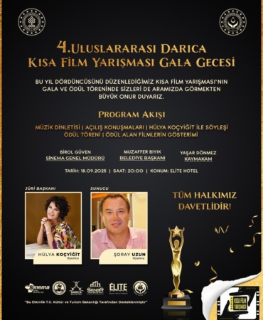 Darıca’da 4. Uluslararası Kısa Film Yarışması ödülleri sahiplerini buluyor