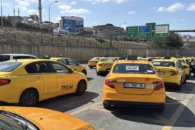 Taksicilerden ’korsana hayır’ konvoyu