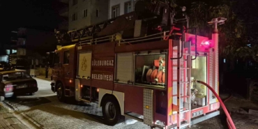 Lüleburgaz’da tek katlı evde çıkan yangın söndürüldü