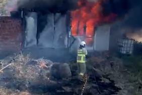 Sındırgı’da güneş panelinden çıkan yangın korkuttu