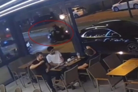 Kontrolden çıkan motosikletin kadın sürücüsü savruldu