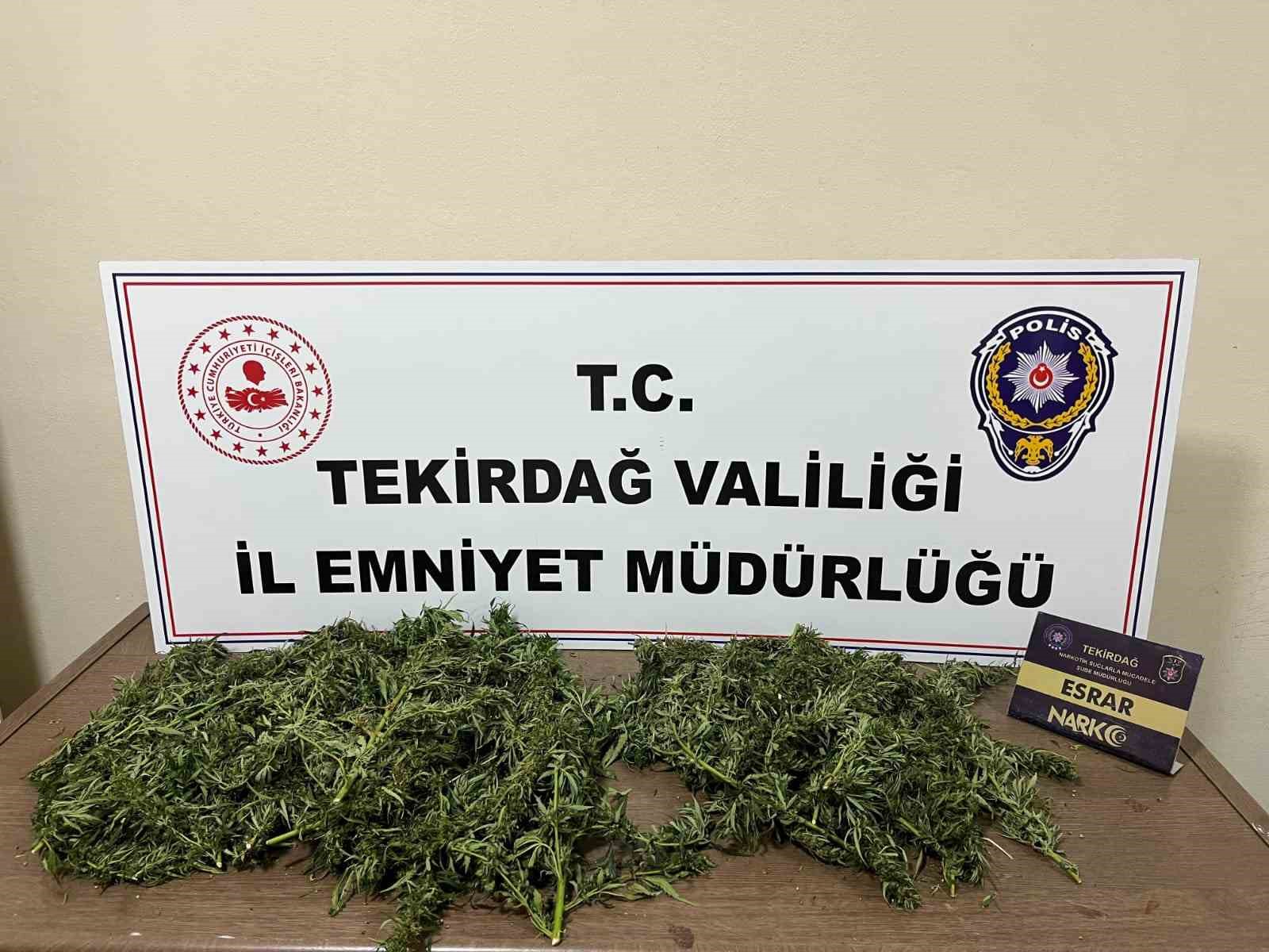 Tekirdağ’da uyuşturucu operasyonu: 2 kişi tutuklandı