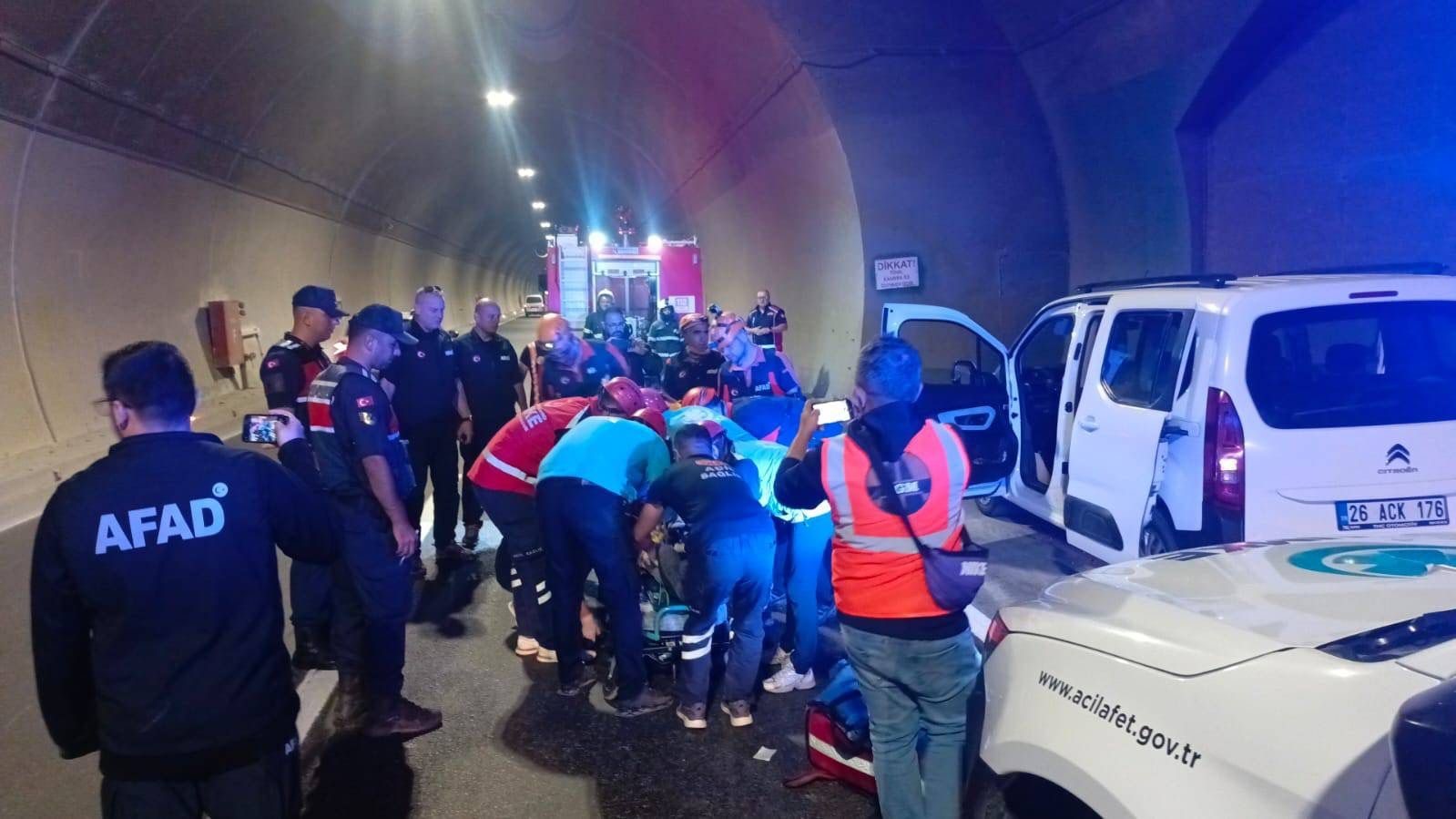 Bilecik’te Osmangazi Tünelinde tatbikat