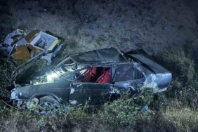 Bilecik’te kontrolden çıkan otomobil şarampole uçtu