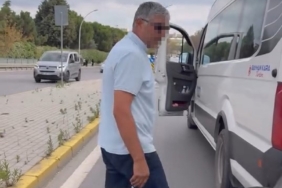 Trafikte servis şoföründen sürücüye tehdit: "Nefesini keserim"