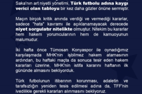 Başakşehir’den Galatasaray maçının hakemlerine sert tepki!