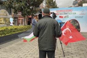 Arnavutköy’de Gazze için tek yürek