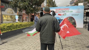 Arnavutköy’de Gazze için tek yürek