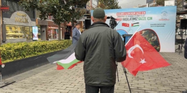 Arnavutköy’de Gazze için tek yürek