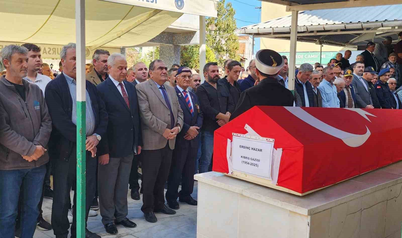 Gaziler derneği başkanına son görev