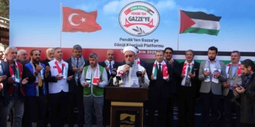 Pendik’te belediye ve esnaftan Gazze’ye destek kampanyası