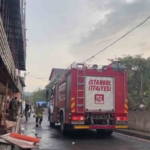 Kereste atölyesinde çıkan yangın korkuttu: O anlar kamerada