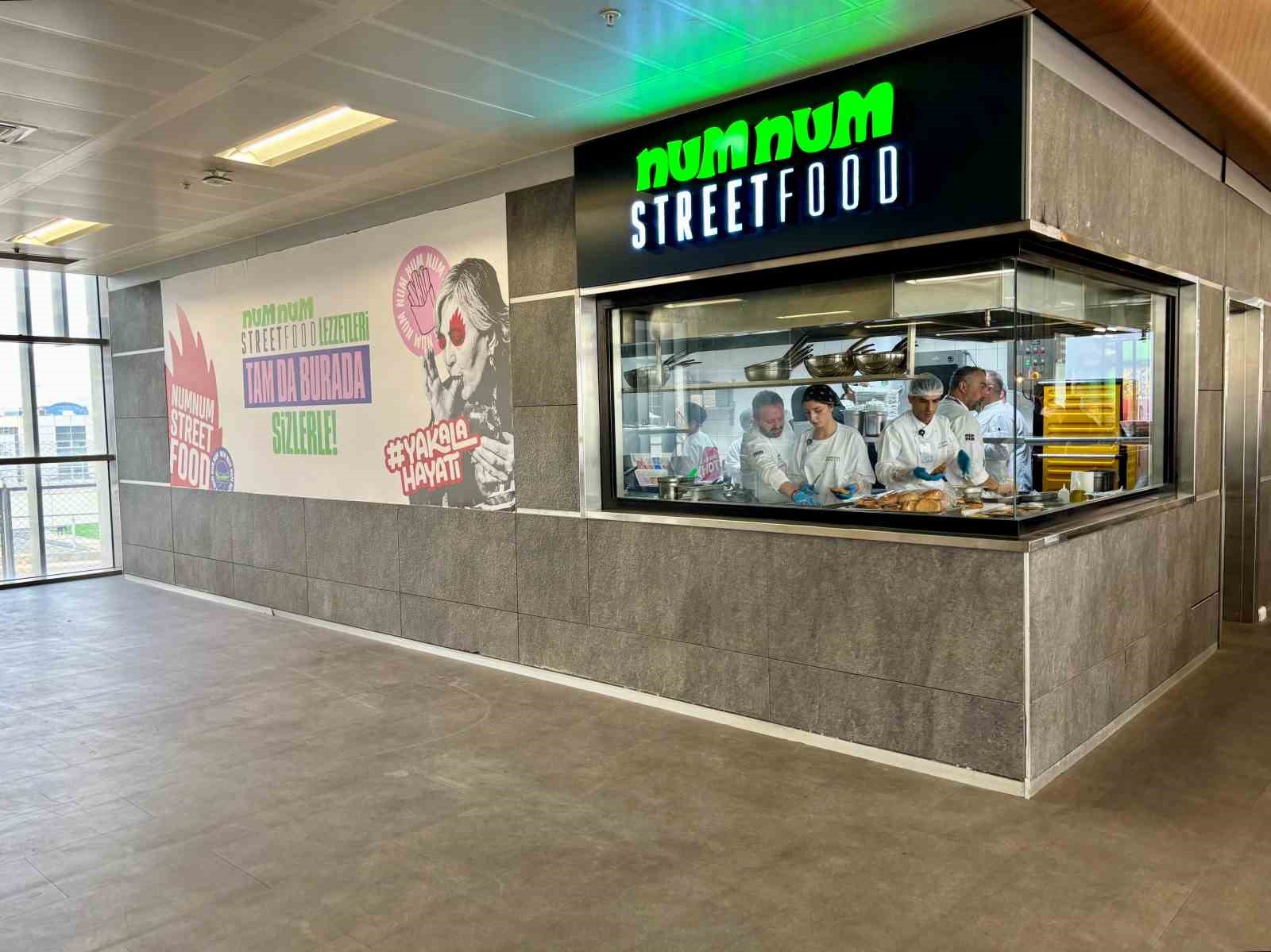 Sabiha Gökçen Havalimanı’nda yeni bir lezzet durağı: NumNum Street Food hizmete açıldı