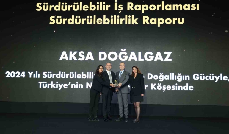 Aksa Doğalgaz’ın Sürdürülebilirlik Raporu’na ödül