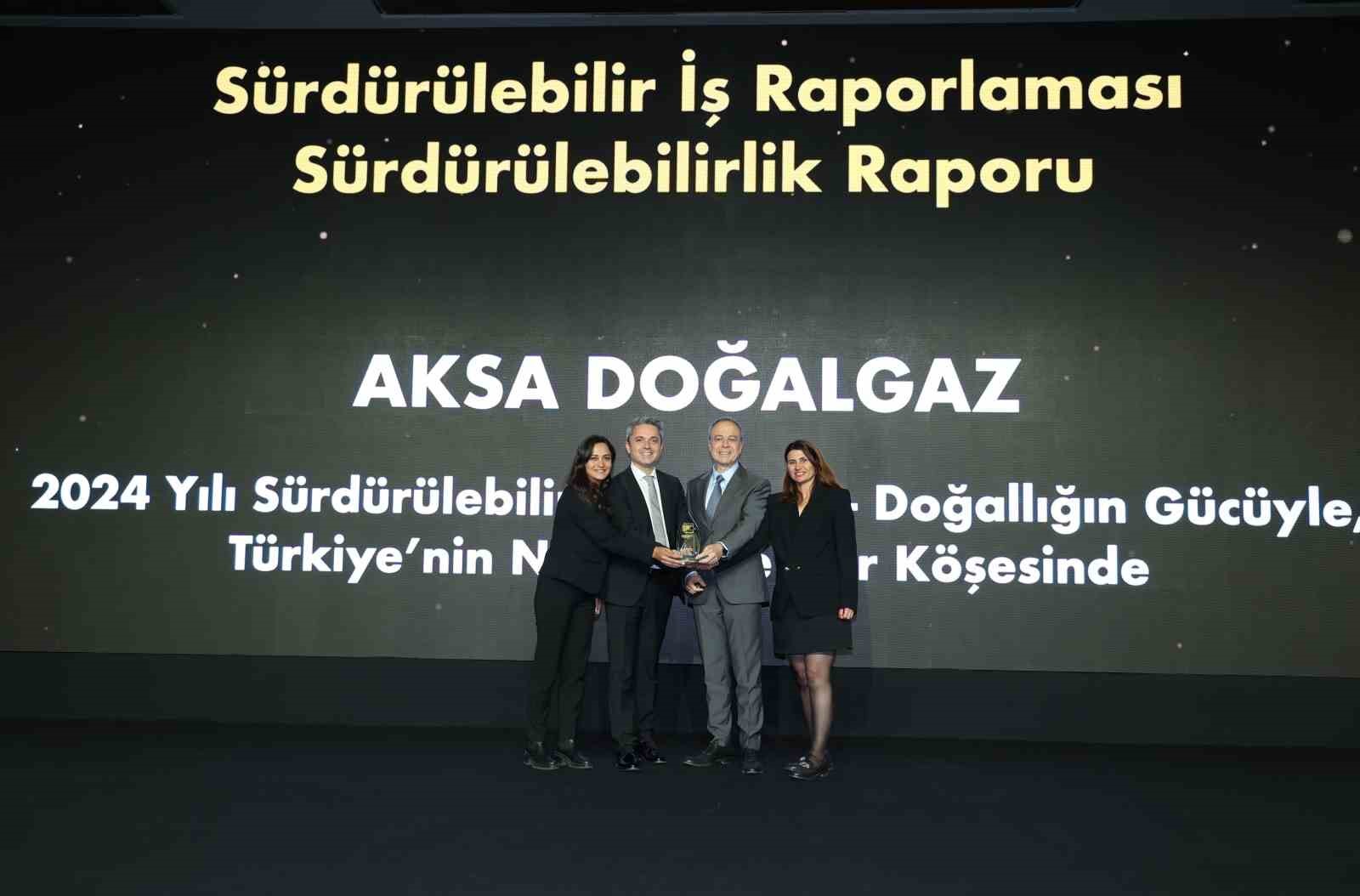 Aksa Doğalgaz’ın Sürdürülebilirlik Raporu’na ödül