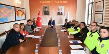 Tekirdağ’da Trafik Güvenliği Toplantısı: "Trafik işaretleri sadeleştirme komisyonu" kuruldu