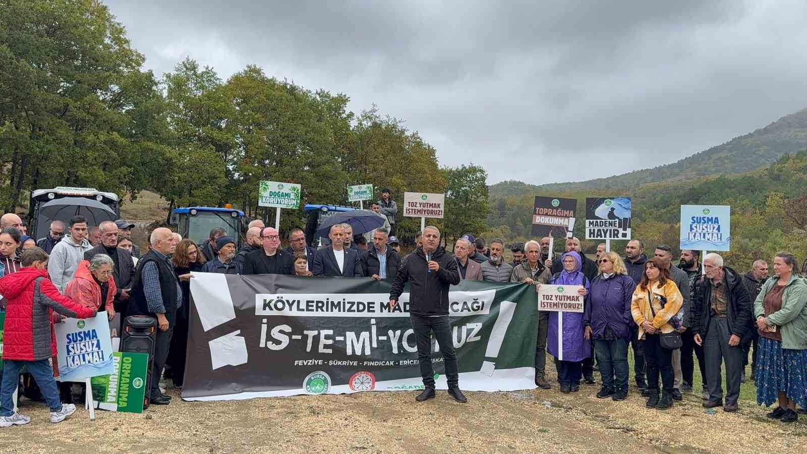 Gemlik’te ormanıma dokunma eylemi