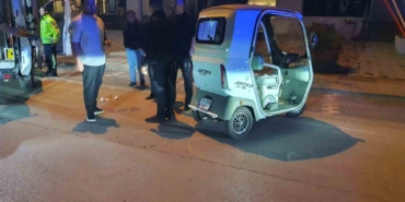 Takla atan elektrikli treeporterde 1 kişi yaralandı