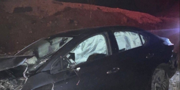 Bilecik’te kontrolden çıkan otomobil şarampole uçtu, 2 yaralı