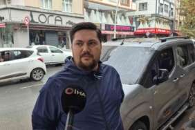 Motosikletteki 2 kişi ve kadın metrelerce savruldu