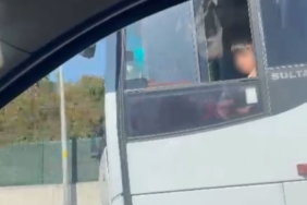 Çocuğun otobüs ile tehlikeli yolculuğu kamerada