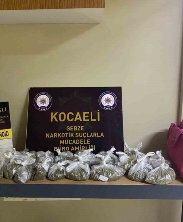 Kocaeli’deki operasyonlarda 51 kilo uyuşturucu ele geçirildi