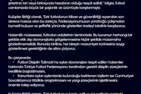 Kulüpler Birliği’nden TFF’ye destek