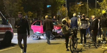 Tekirdağ’da motosiklet kazası